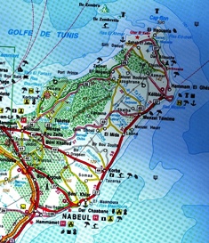 Carte du Cap Bon