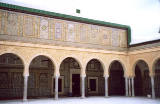 Kairouan, intérieur du mausolée du Barbier