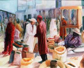 Aziza Mhirsi artiste peintre Djerba