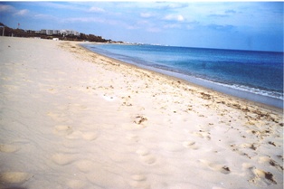 Plage entre Hammamet et Nabeul