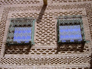 Wrought iron windows