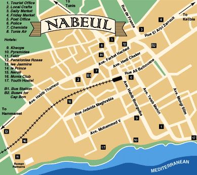 plan de Nabeul