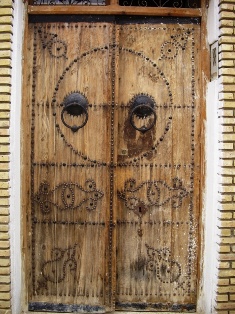 Porte en bois de mrier