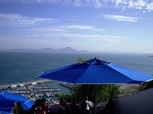 Vue sur la baie de Carthage