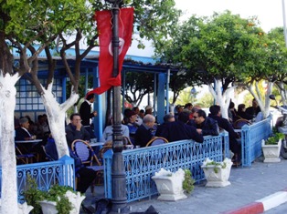 Caf du carrefour de Sidi Bou Said